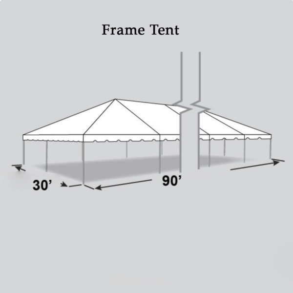 30x90 Frame Tent