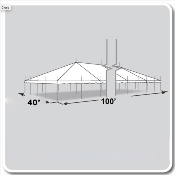 40x100 Pole Tent