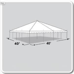 40x40 High Peak Pole Tent