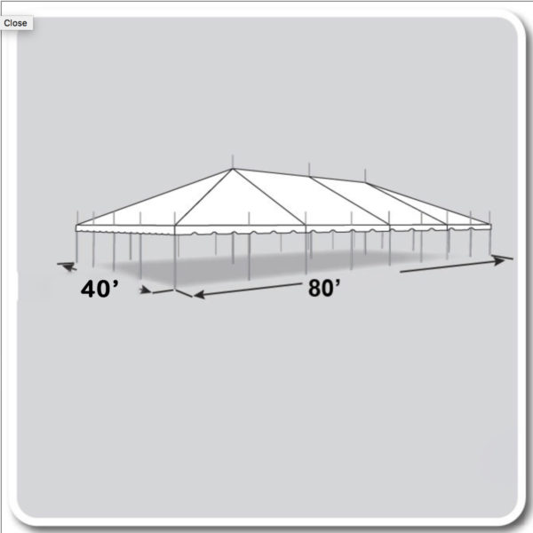 40x80 Pole Tent