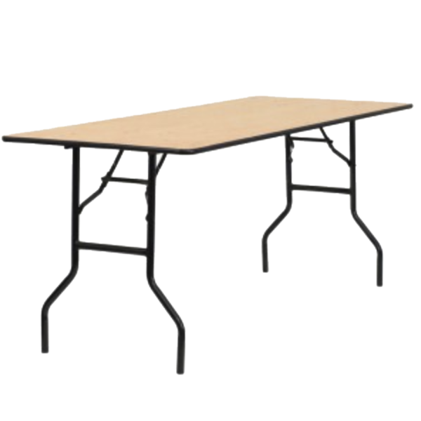 4 ft Rectangular Wood Table
