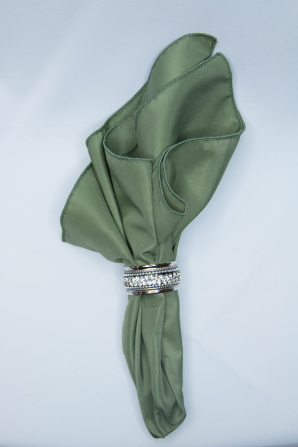 Army Green Polyester Linen