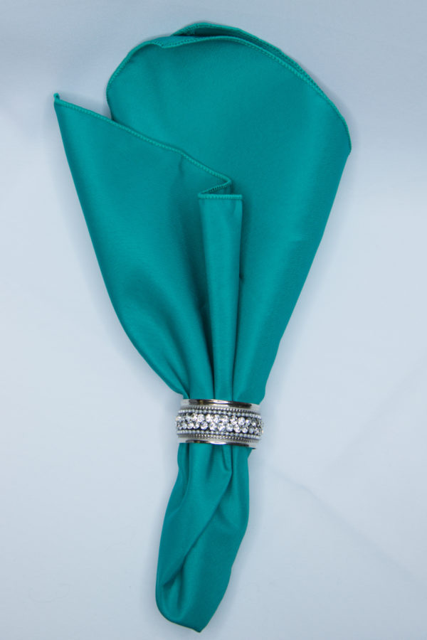 Turquoise Polyester Linen