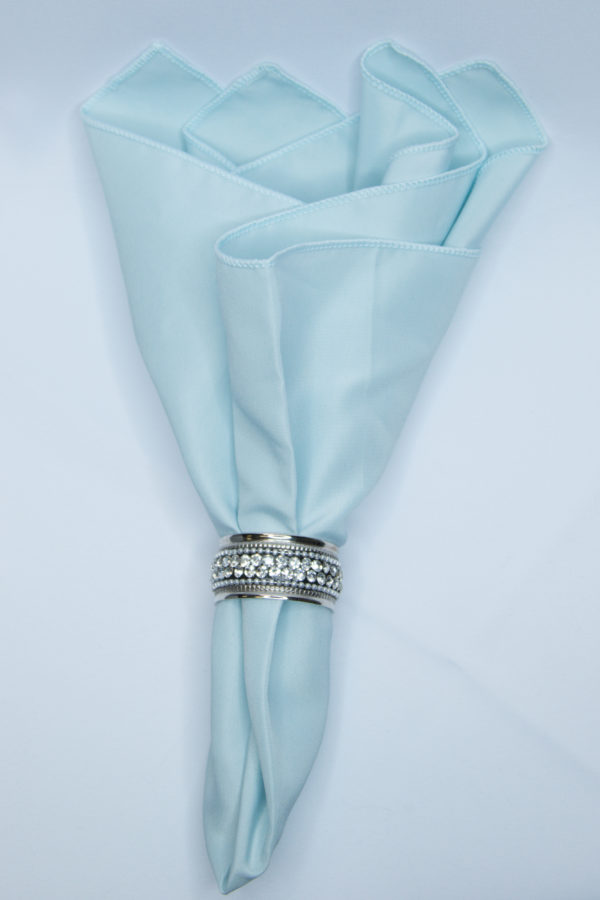 Ice Blue Polyester Linen
