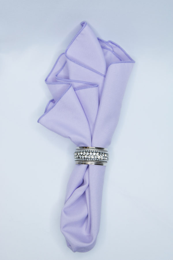 Lilac Polyester Linen