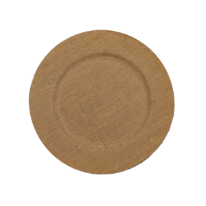 Burlap Charger Plate