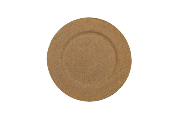 Burlap Charger Plate