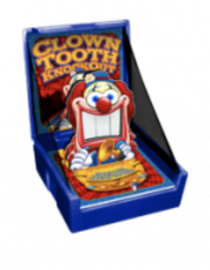 Clown Tooth Knock Down Carnival Game Rental