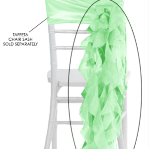 Mint Green Curly Willow Chair Sash