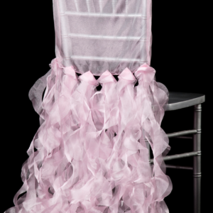 Pink Chiavari Curly Willow Chair Sash