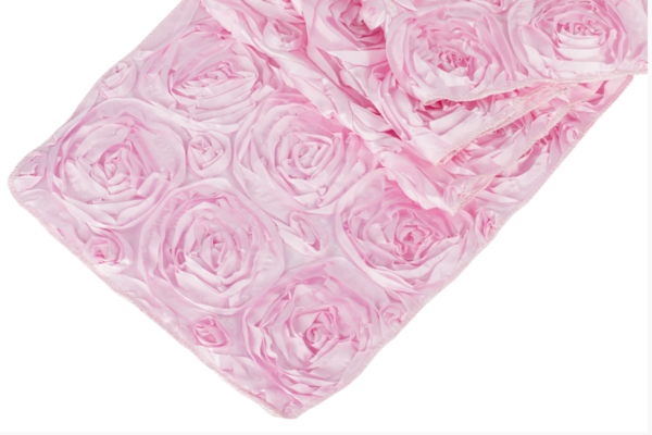 Medium Pink Rosette Linen
