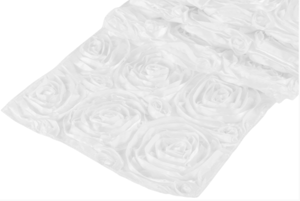 White Rosette Linen