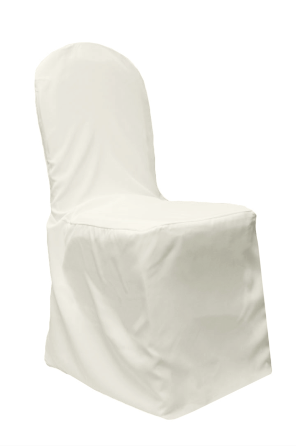 Ivory Banquet Chair Cover