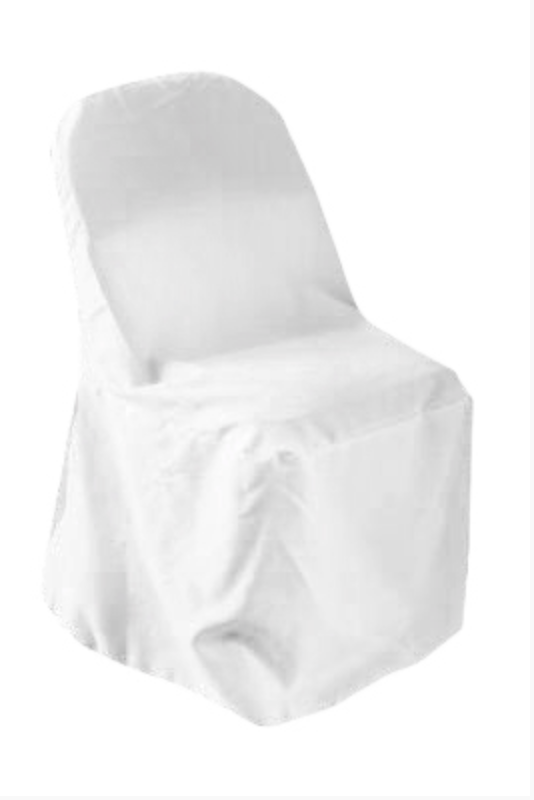 White Folding Chair Cover