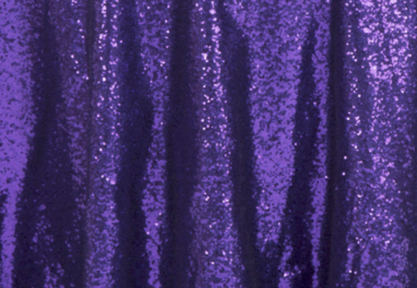 Purple Sequin Linen