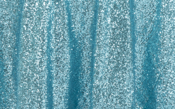 Turquoise Sequin Linen