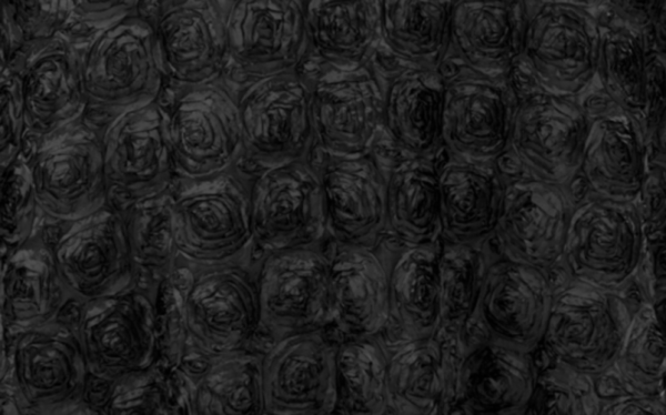 Black Rosette Linen