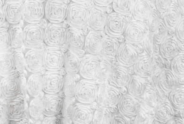 White Rosette Linen