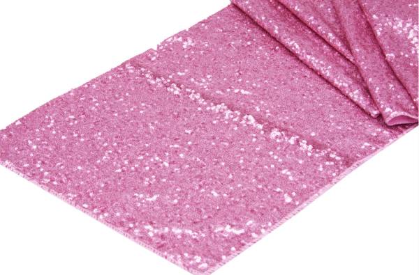 Pink Sequin Linen