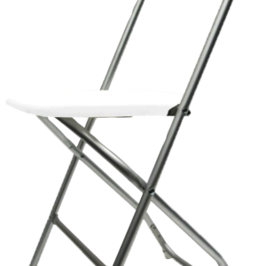 White Aluminum Folding Chair